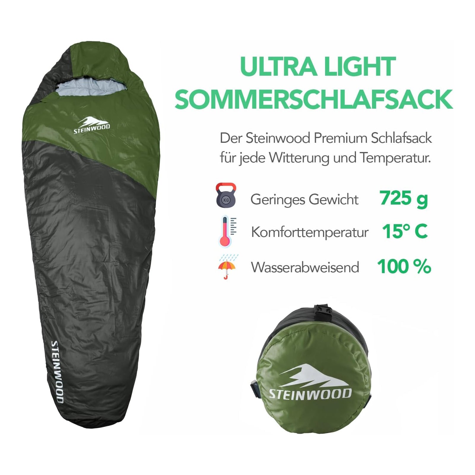 sommer schlafsack ultraleicht Sommerschlafsack Ultra Light – Steinwood