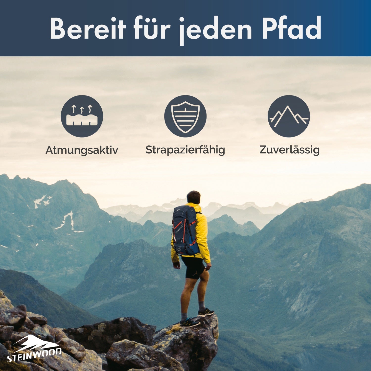 wanderrucksack atmungsaktiv Steinwood Wanderrucksack 35L