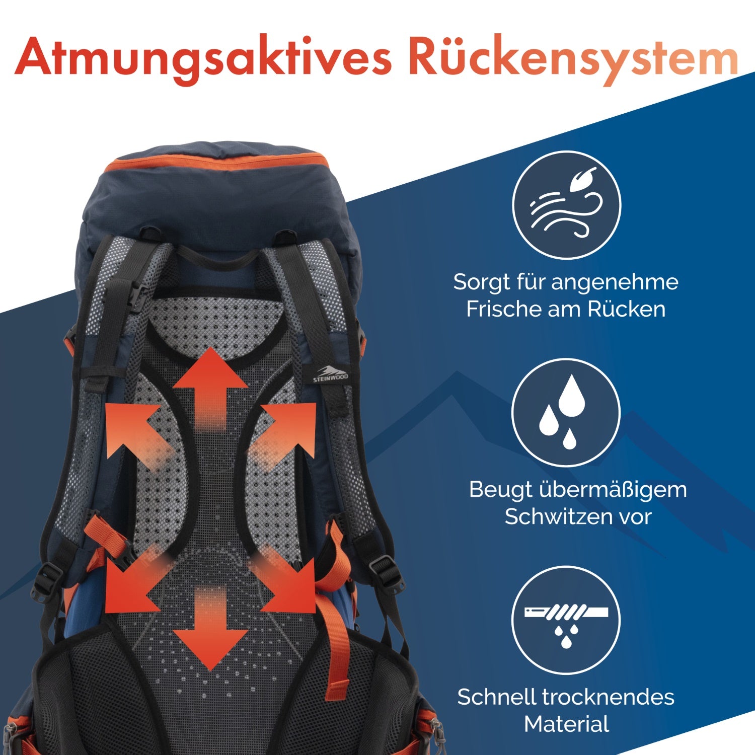 wanderrucksack langer rücken Steinwood Wanderrucksack 35L